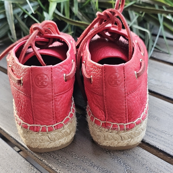 New Tory Burch red leather loafers - Picture 7 of 8